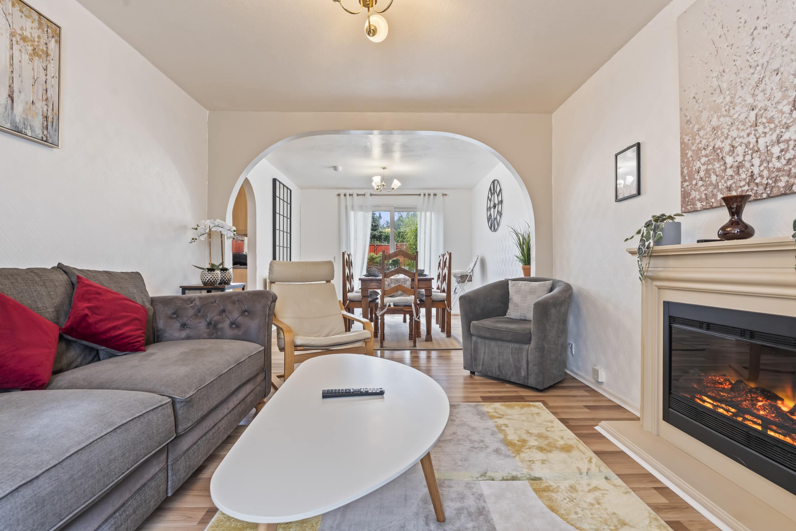 modern serviced apartments telford living room