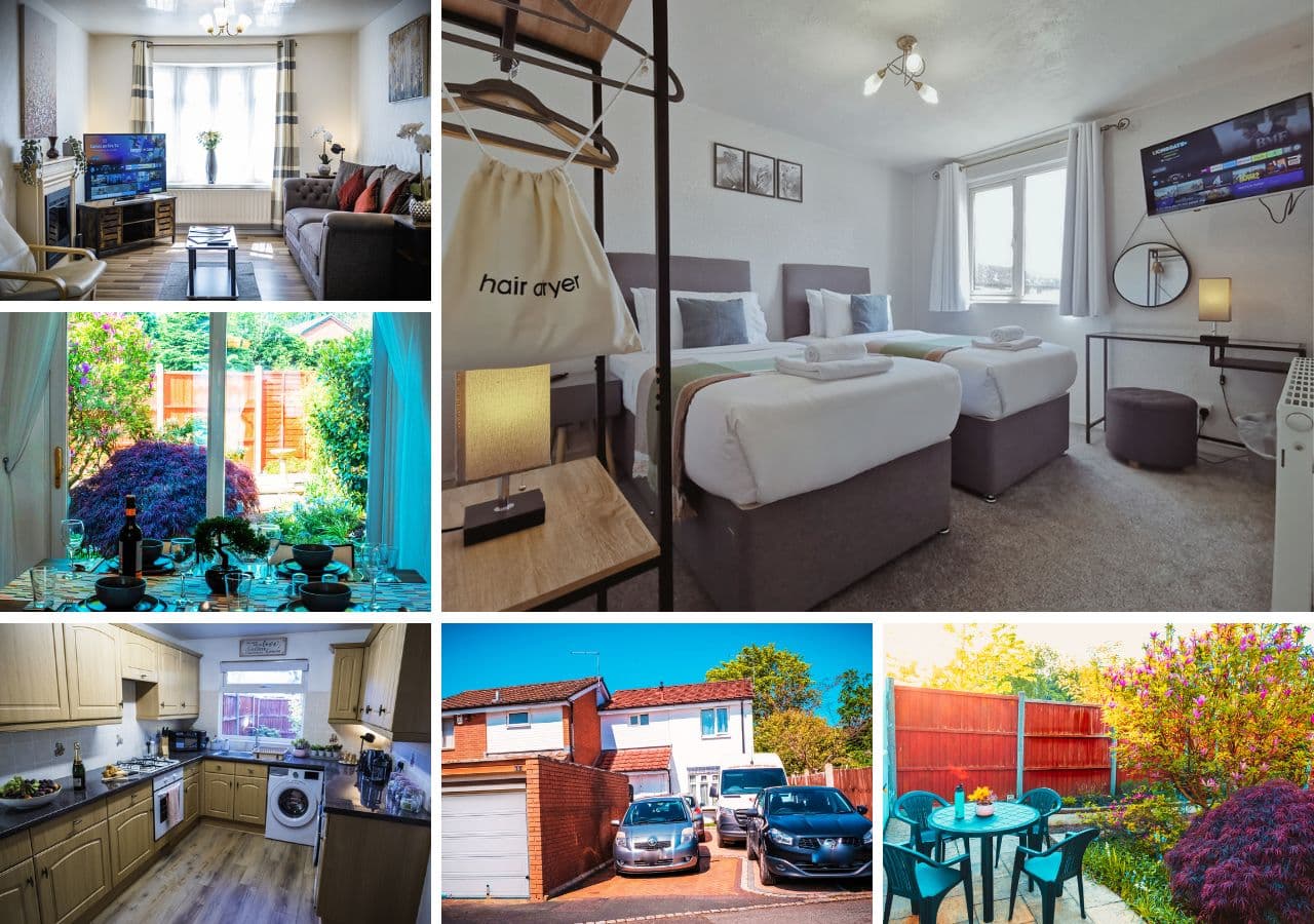 holiday rental near telford international centre with parking