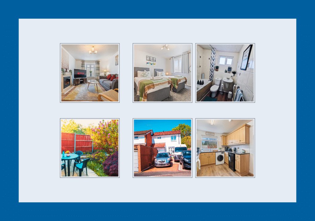 spacious white house lodginet telford