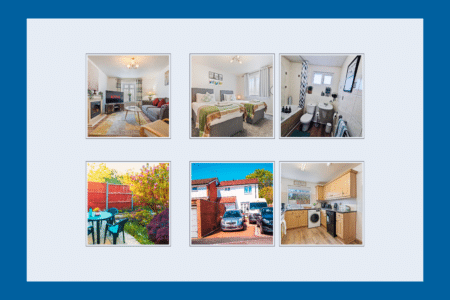 spacious white house lodginet telford