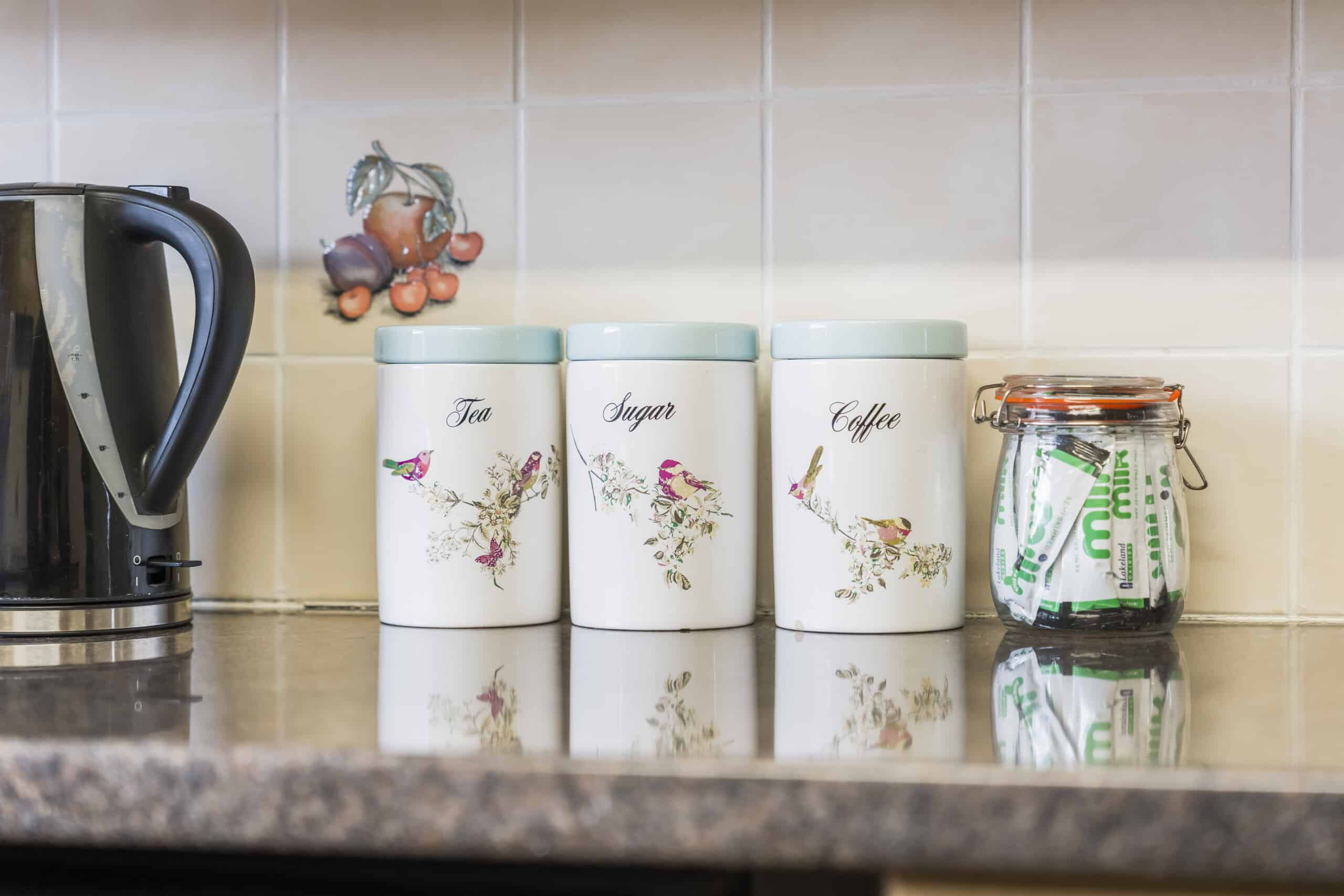 spacious white house telford kitchen