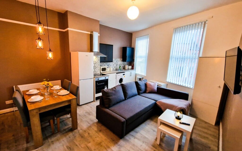 lodginet stays county cosy kitchen dinner living room