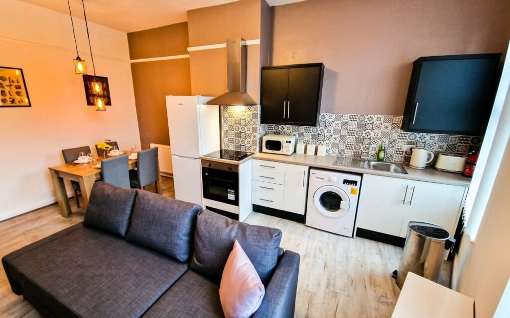 lodginet stays county cosy living room kitchen dinner