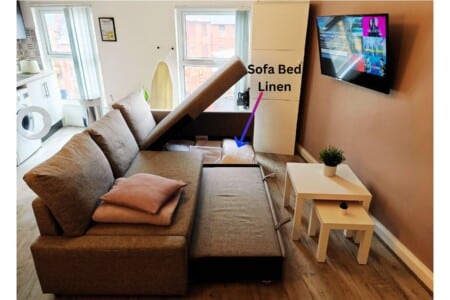 lodginet stays liverpool sofa bed double