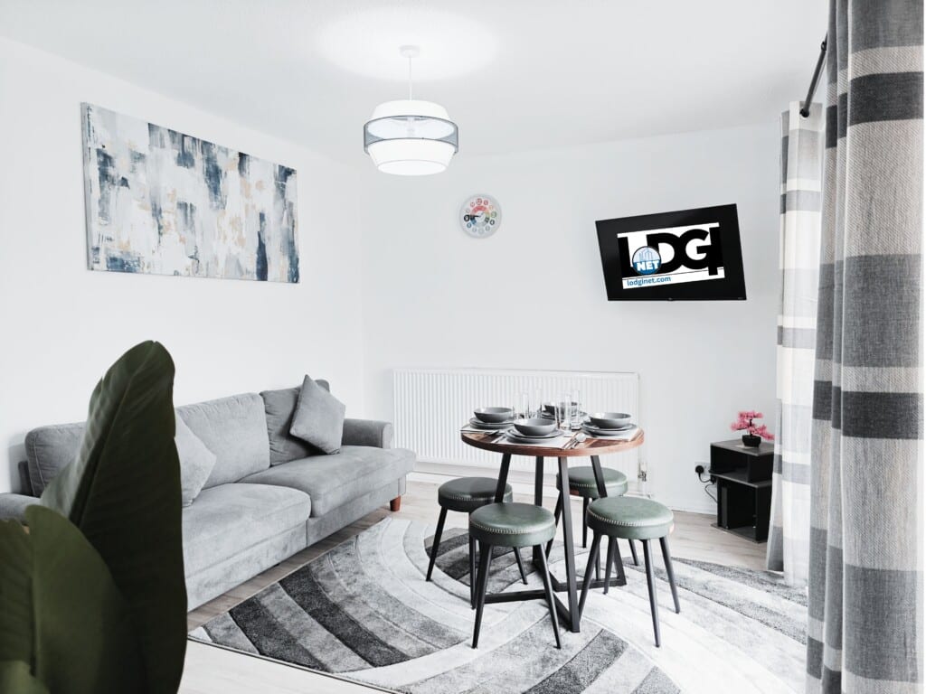 flexible short term lets living room