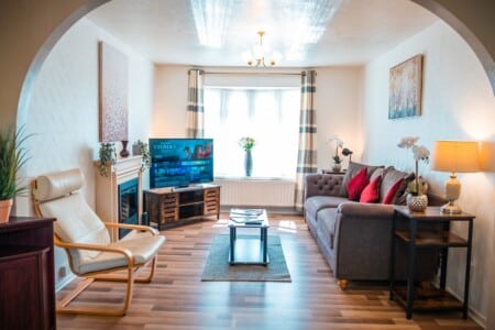 holiday cottage telford living room